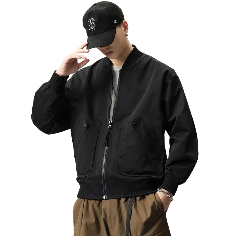 【dme】  美式高街复古休闲简约纯色宽松百搭棒球服 男女同款