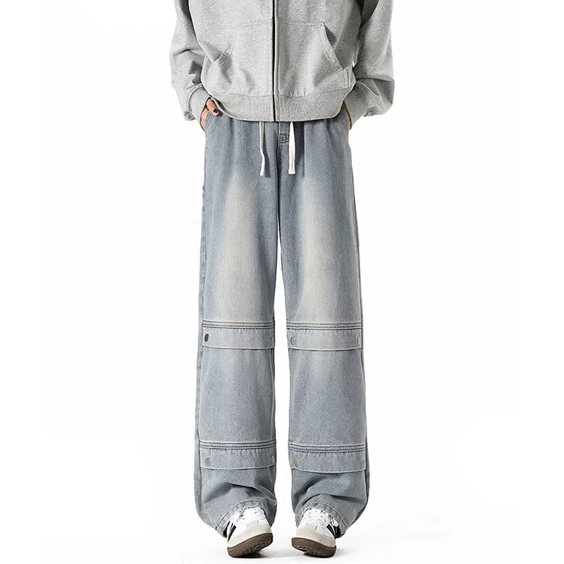 KEIRANDUN Denim Studded Jeans