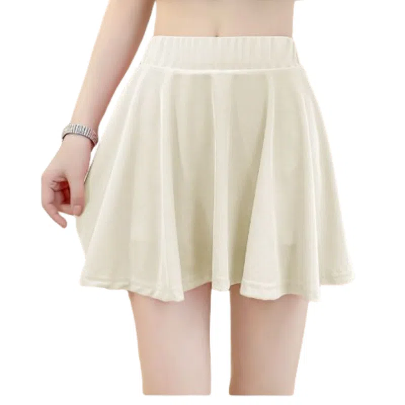 兰缪 百褶半身裙高腰收腹休闲短裙 女款