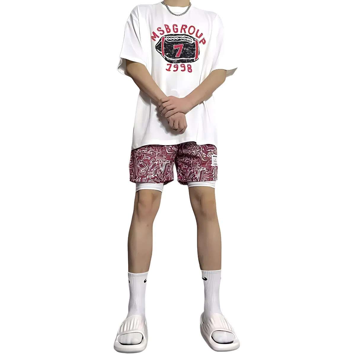 美式高街复古风透气速干户外运动休闲短裤篮球裤 男女同款