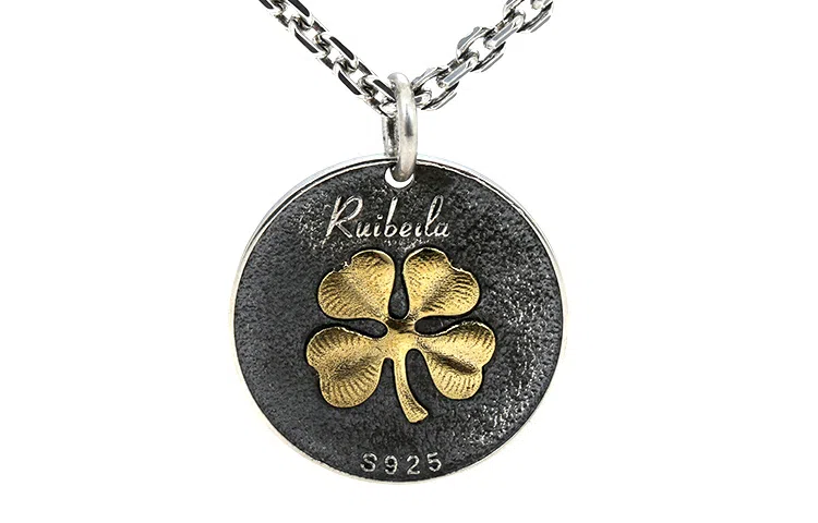 Ruibeila Clover Pendant 925 Silver Necklace