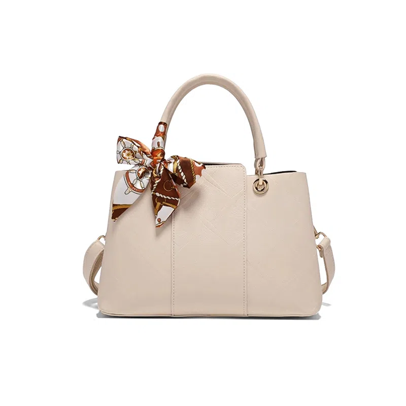 老人头 新中式简约百搭通勤上班中年妈妈托特包 合成革 单肩斜挎手提包 女款 多色