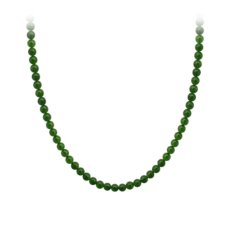 【高品质玉石】 琅风 新中式碧绿串珠国风高级感转运珠时尚气质天然 玉髓 项链 女款