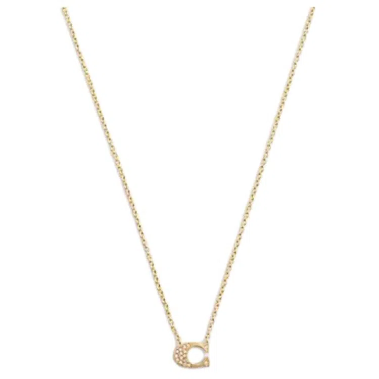 COACH Pave Signature Necklace