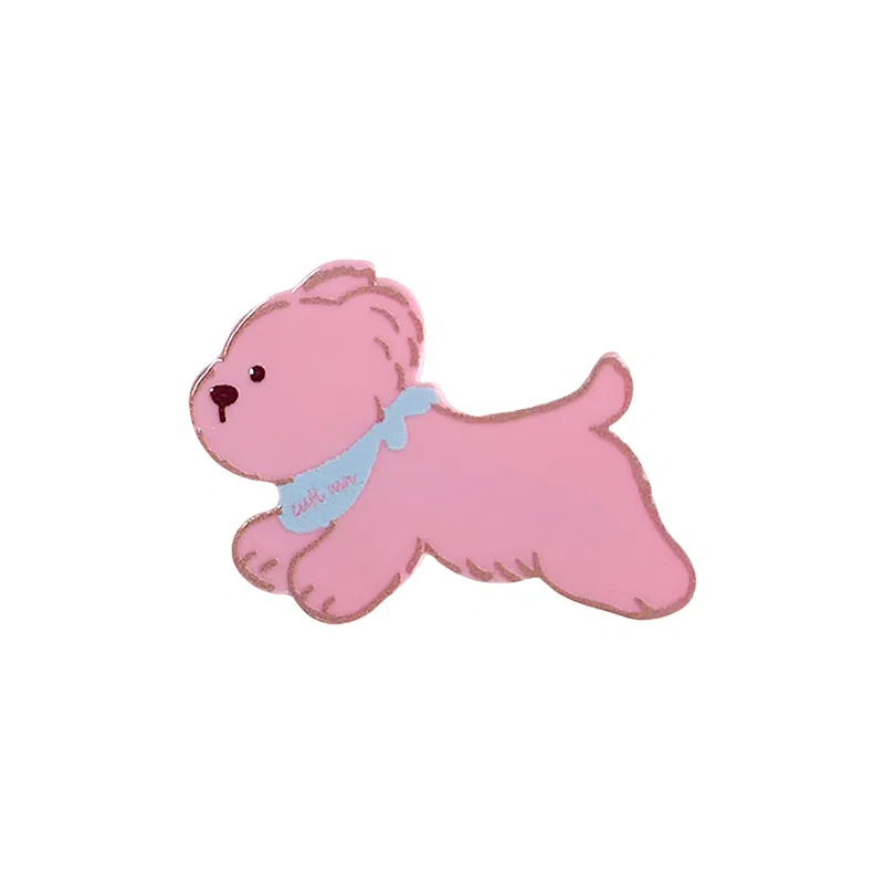 蒙妮 超萌可爱卡通小狗少女心刘海夹 亚克力 发夹 女款