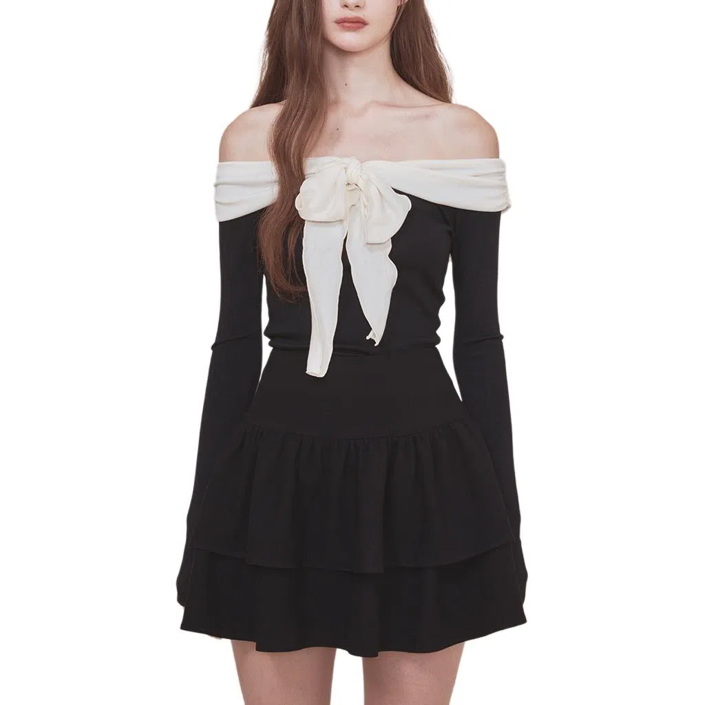 NOT YOUR ROSE FW24 Blair top T Black