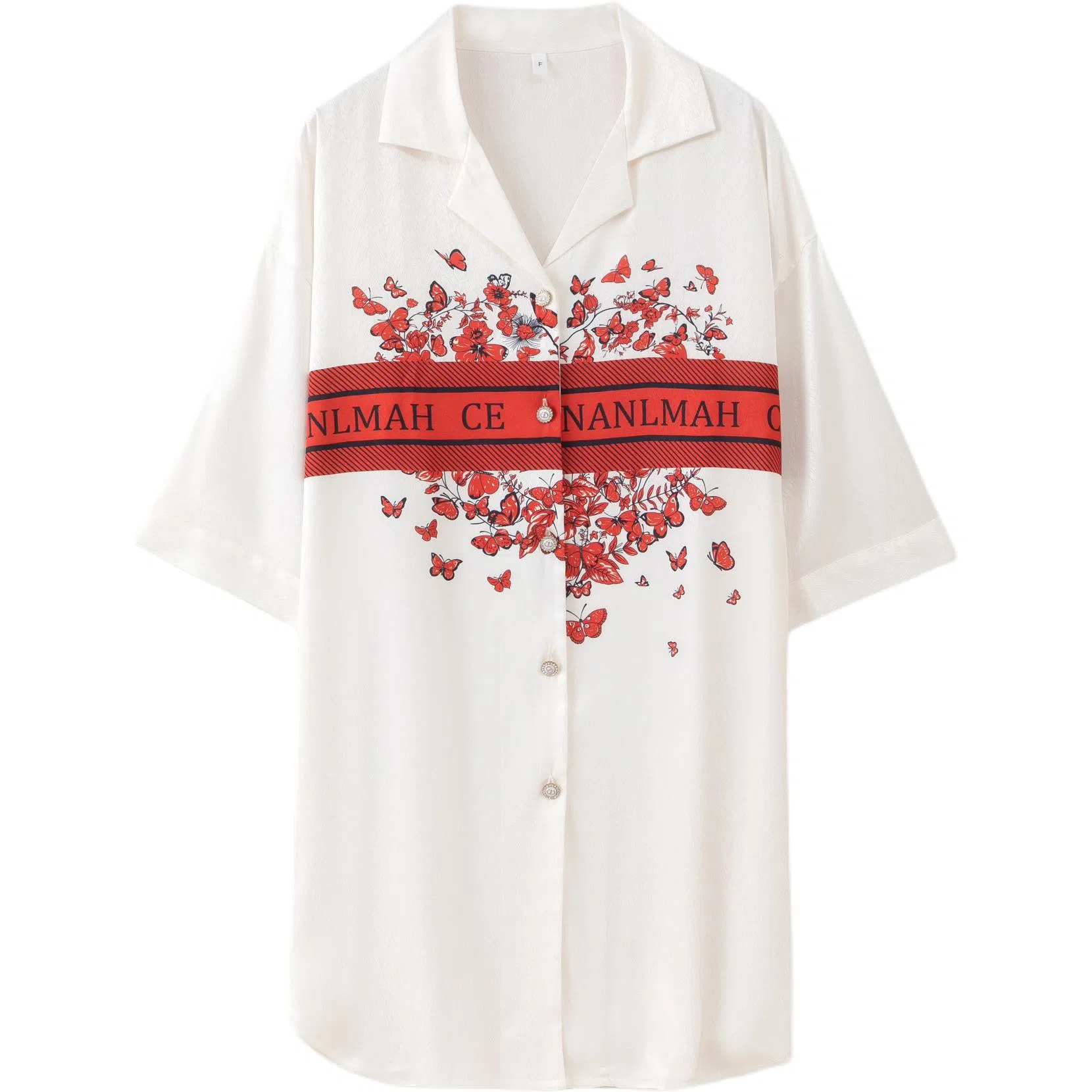 桔内 舒适优雅衬衫睡裙 女款