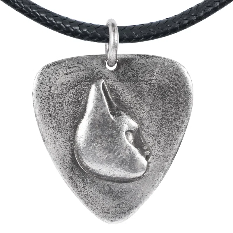 【可定制刻字】 白木黑冰 猫拨片 潮流时尚新中式 小众设计高级感 银合金 项链 男款 礼盒