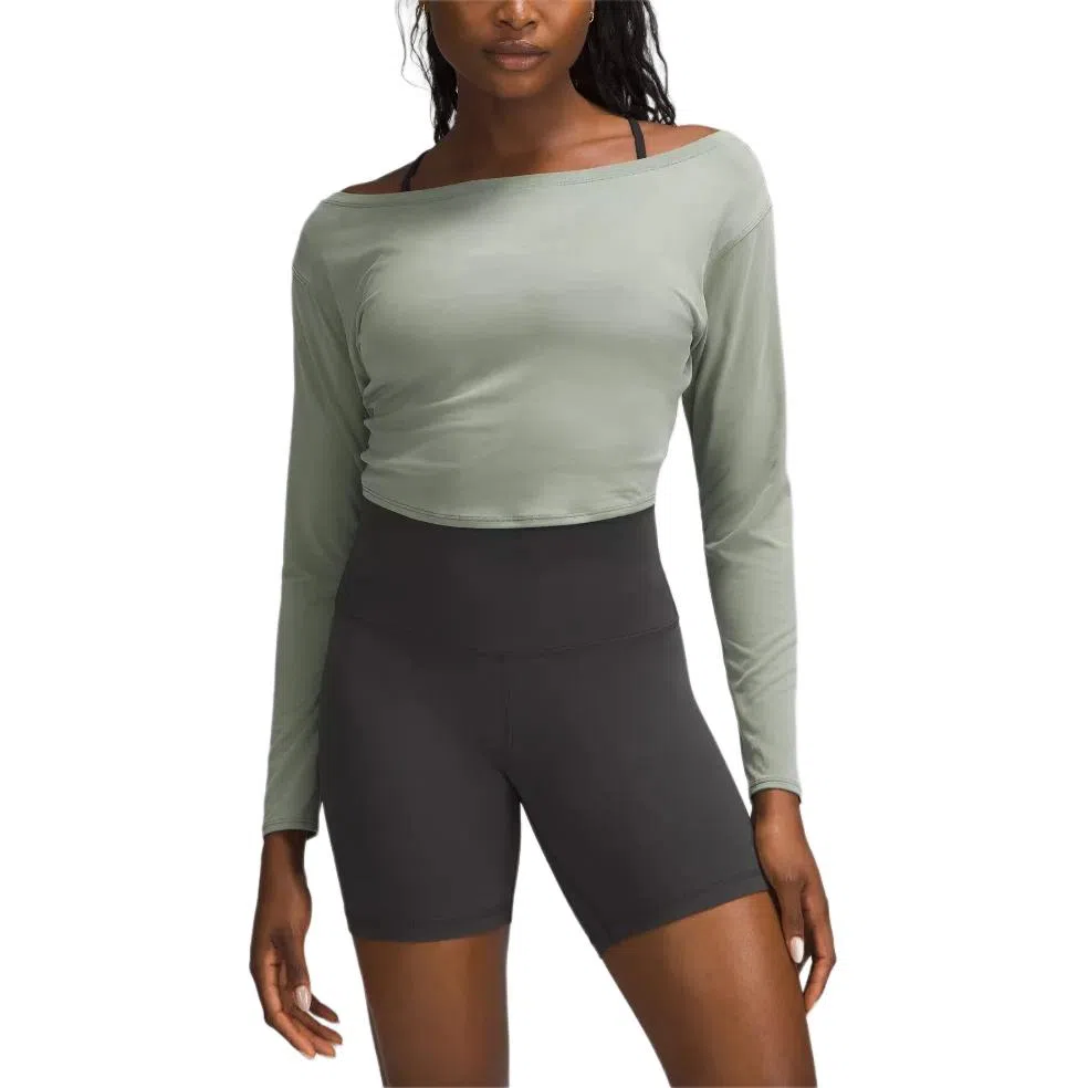 lululemon Cropped Long-Sleeve Cupro Boatneck T