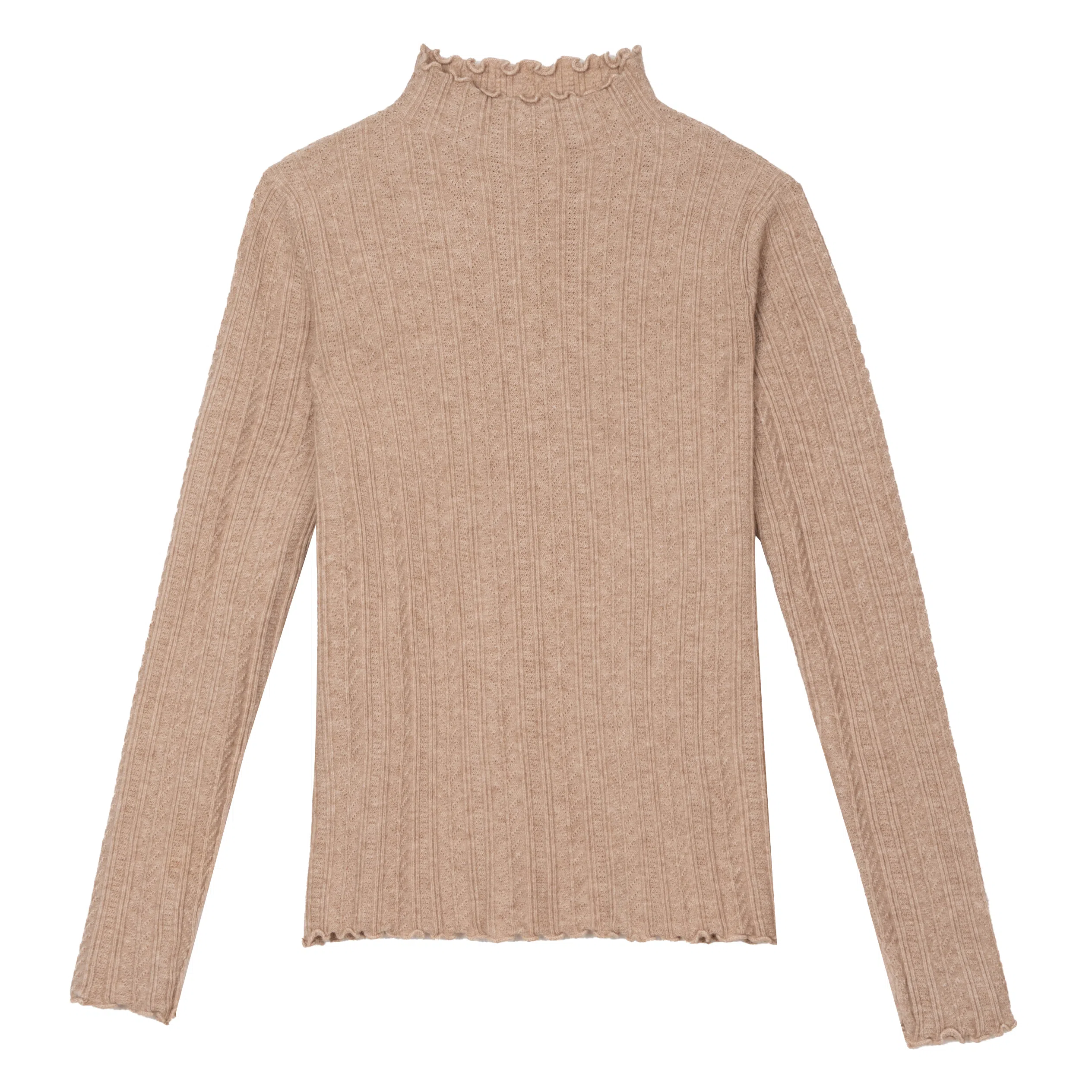 法文箱子 休闲修身简约长袖针织衫 女款