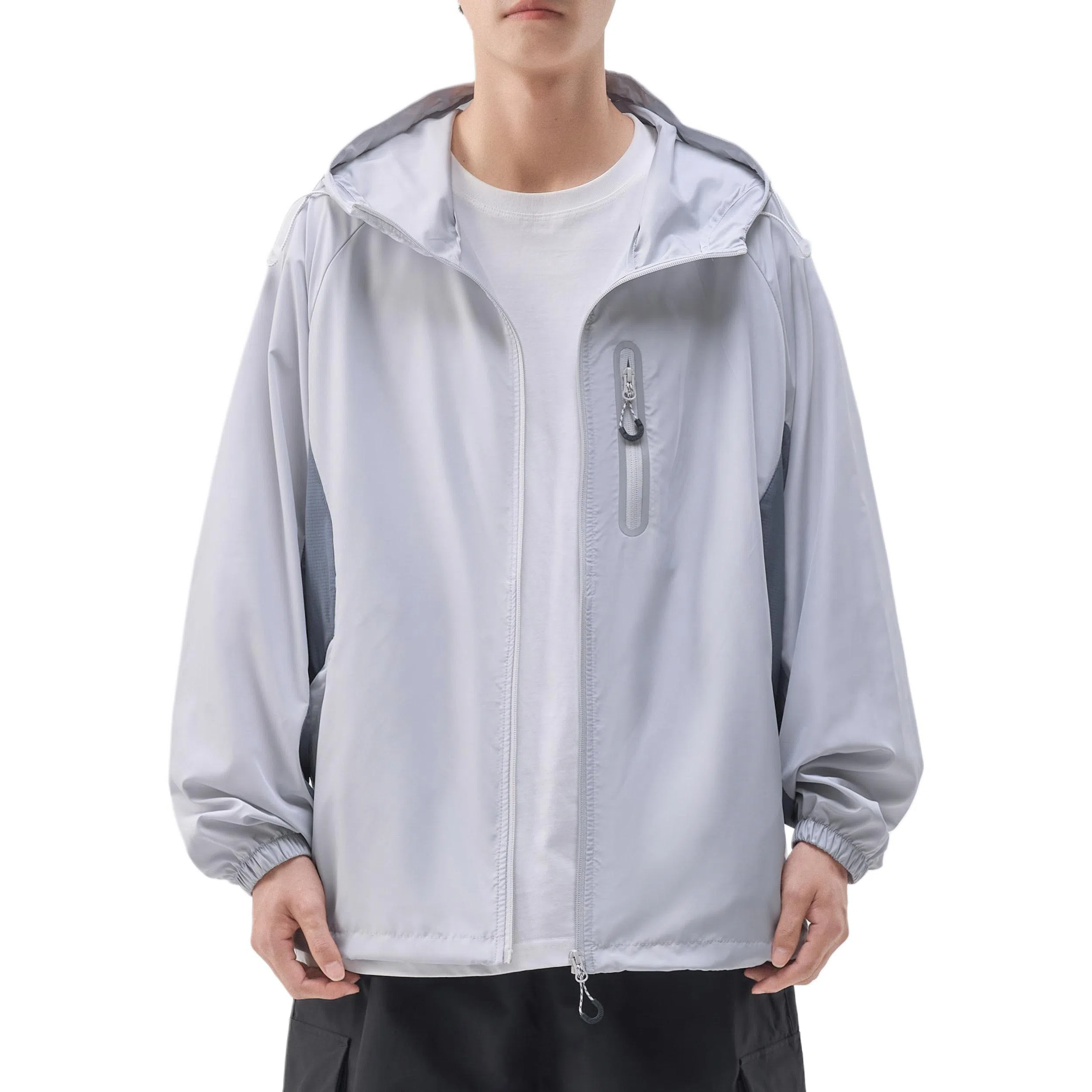 帝狼牛 宽松潮牌山系轻薄户外连帽长袖透气防紫外线防晒服 男女同款