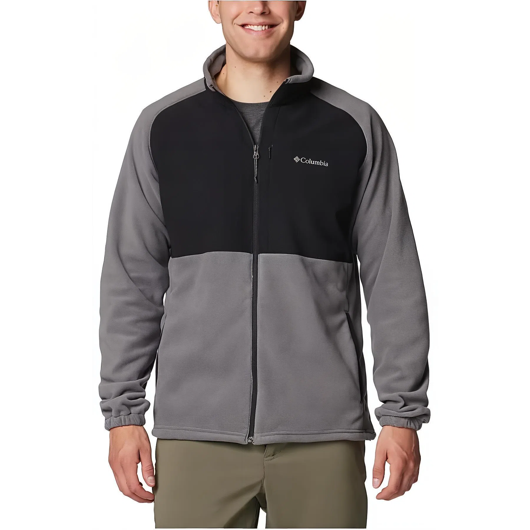 Columbia Mens Grey Sage Peak Full Zip Fleece