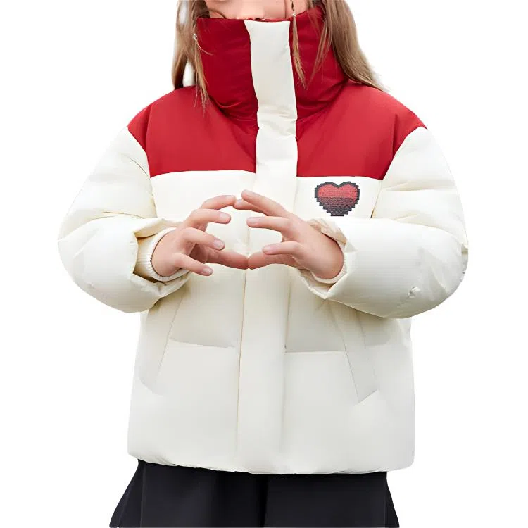 鸭鸭 云朵系列 柔软简约保暖羽绒服 青少年