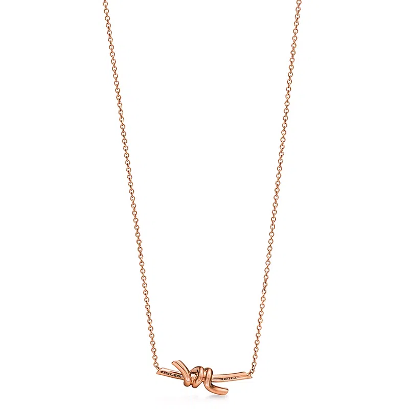 Tiffany & Co. Knot Pendant 18K Rose Gold