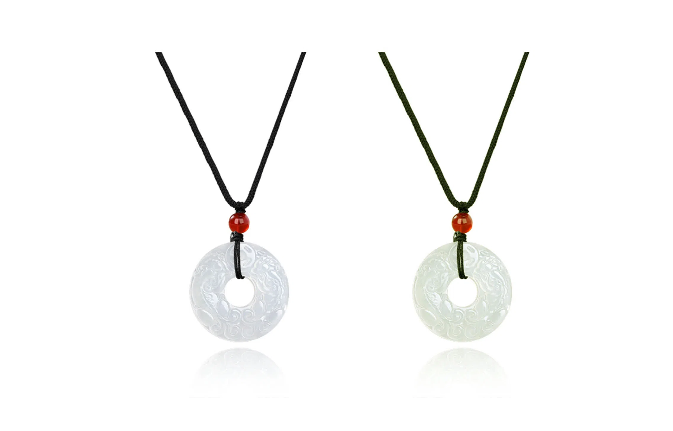 金瑞邦 新中式国潮 招财貔貅平安扣 八方来财 吞金兽 复古国风 高级感 贵州翠 项链 男女同款情侣款