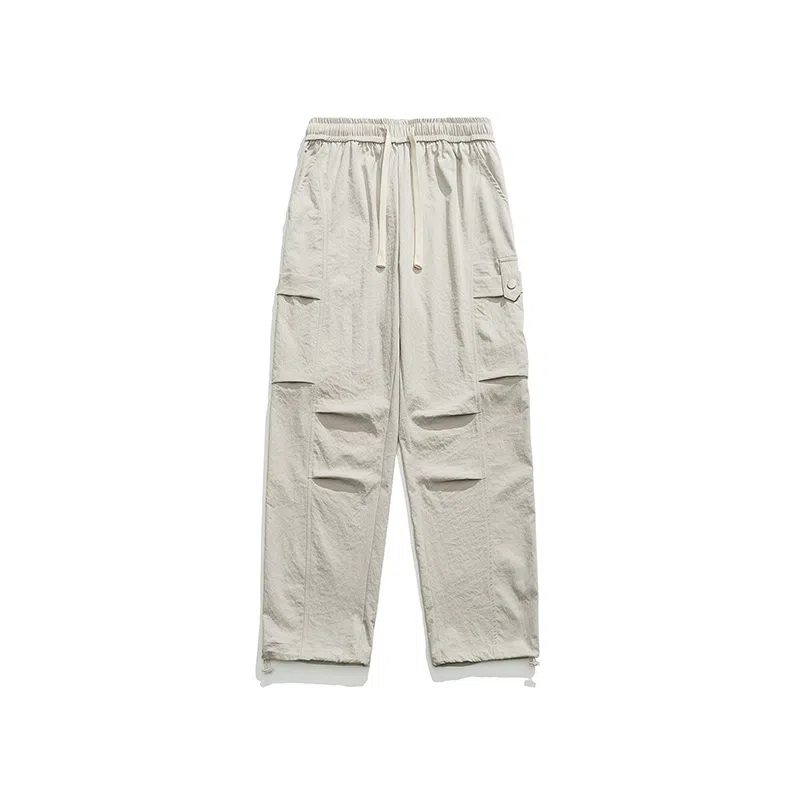 顶峰保罗 冰丝薄款速干工装伞兵裤潮牌凉感宽松百搭休闲裤 男女同款