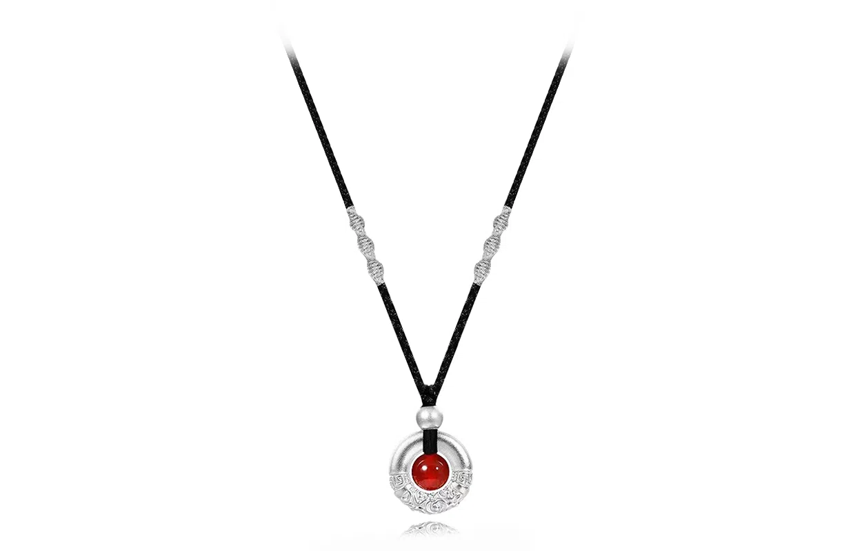 【平安顺遂 优选好料】 色菲尔 转运珠国潮新中式设计感轻奢喜乐编制黑绳 锁骨链#好运 菩提根 项链 女款