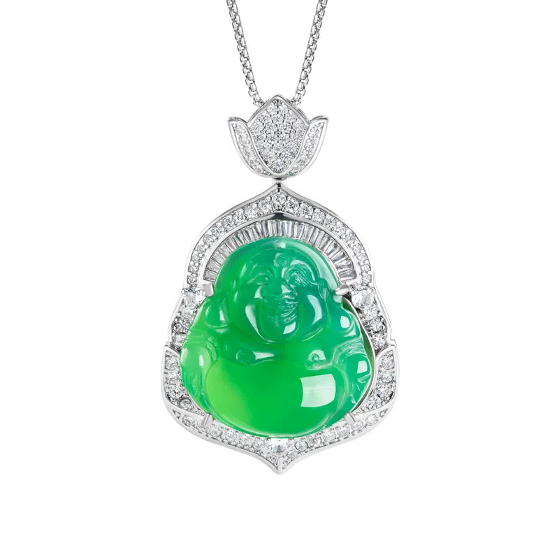 七小匠 国风 弥勒佛笑佛  时尚优雅 轻奢 气质 复古 高级感 玛瑙 项链 女款