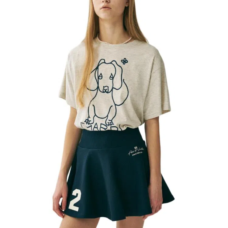 MARDI MERCREDI SS25 TSHIRT DDANJI CH.02_OATMEAL NAVY T