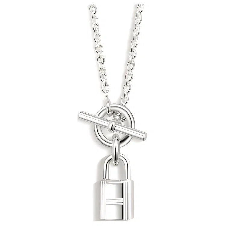 Hermes Amulettes Cadenas Pendent Necklace