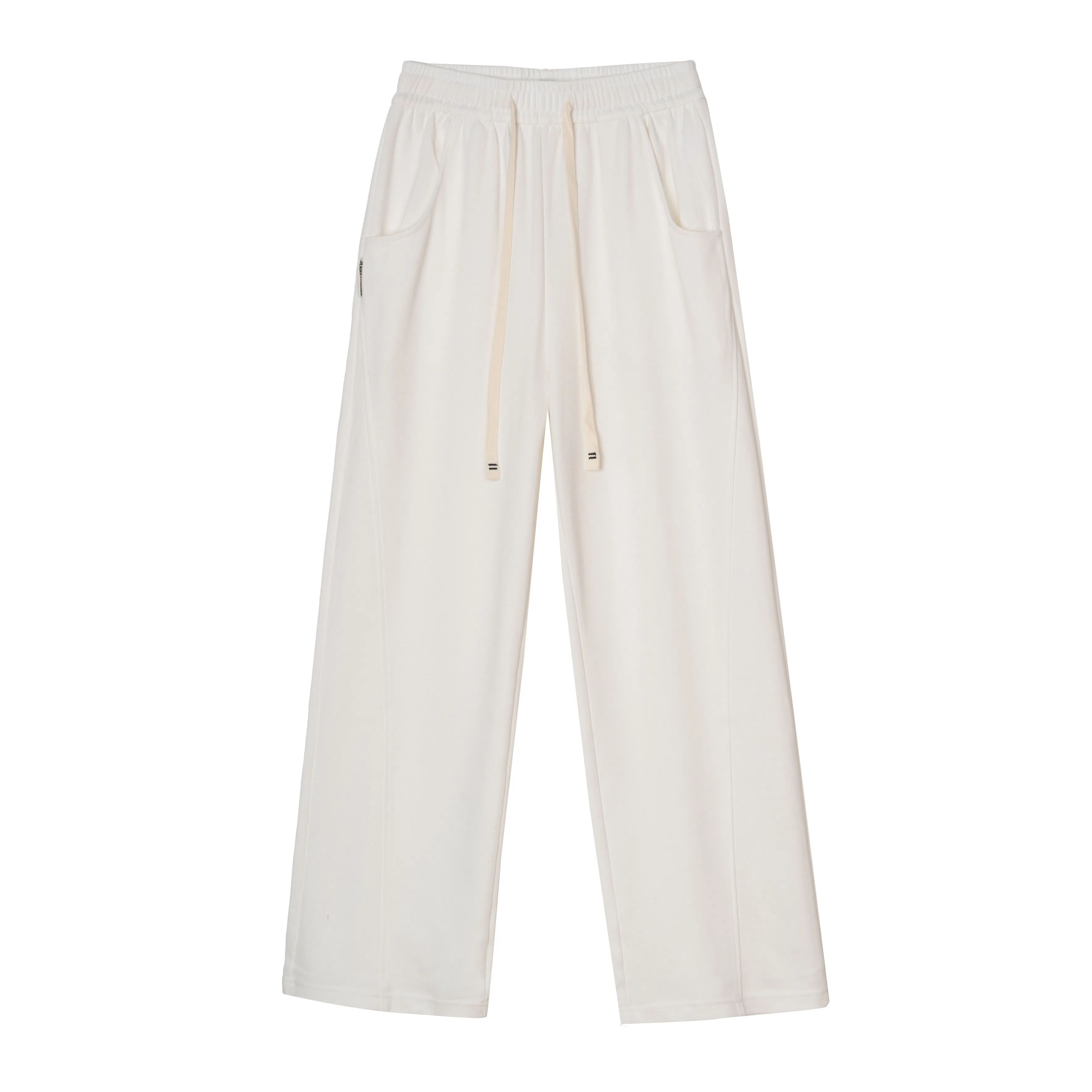 法文箱子 高腰宽松直筒休闲裤 女款