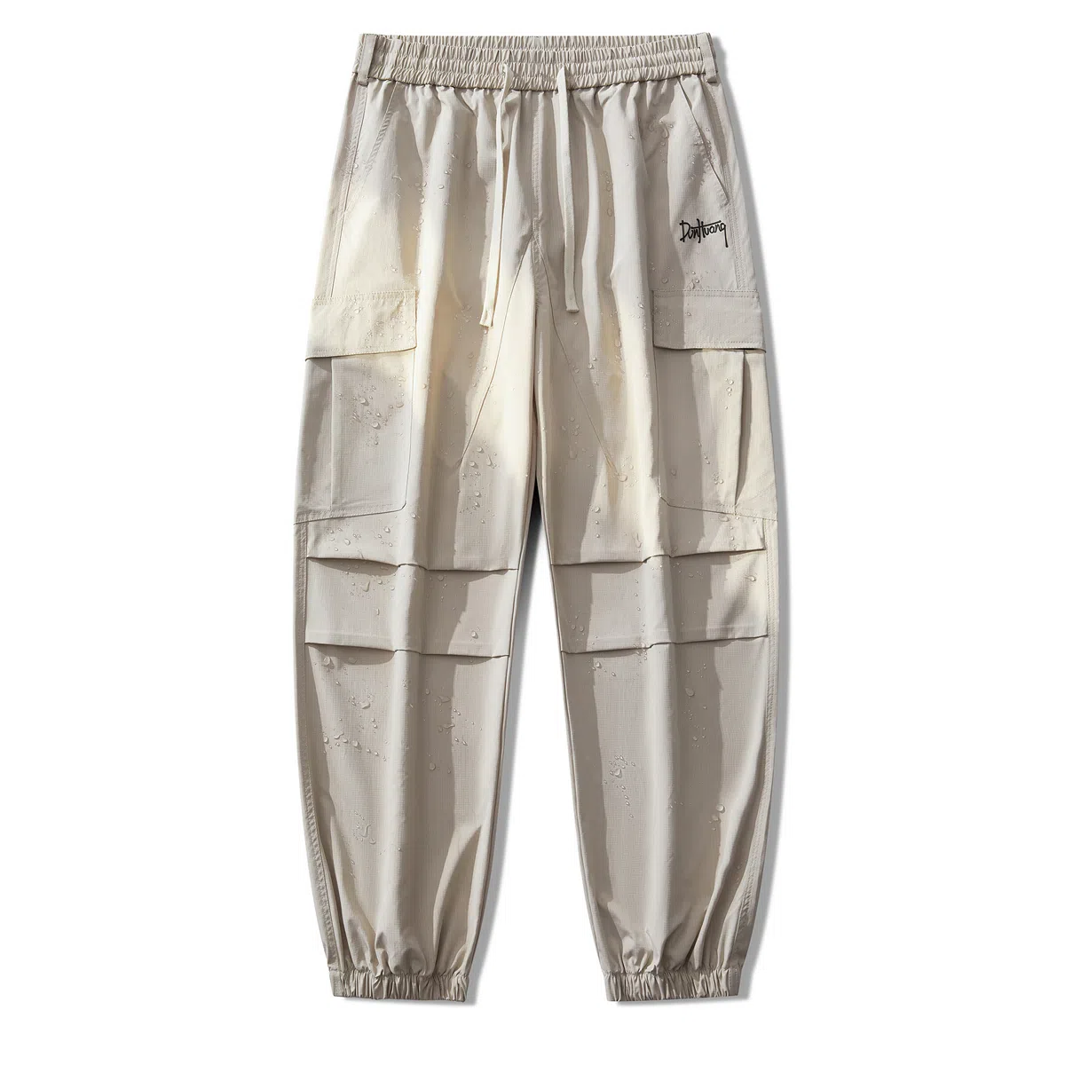 敦煌博物馆 美式复古纯色简约多口袋宽松束脚户外机能伞兵休闲工装裤 男女同款