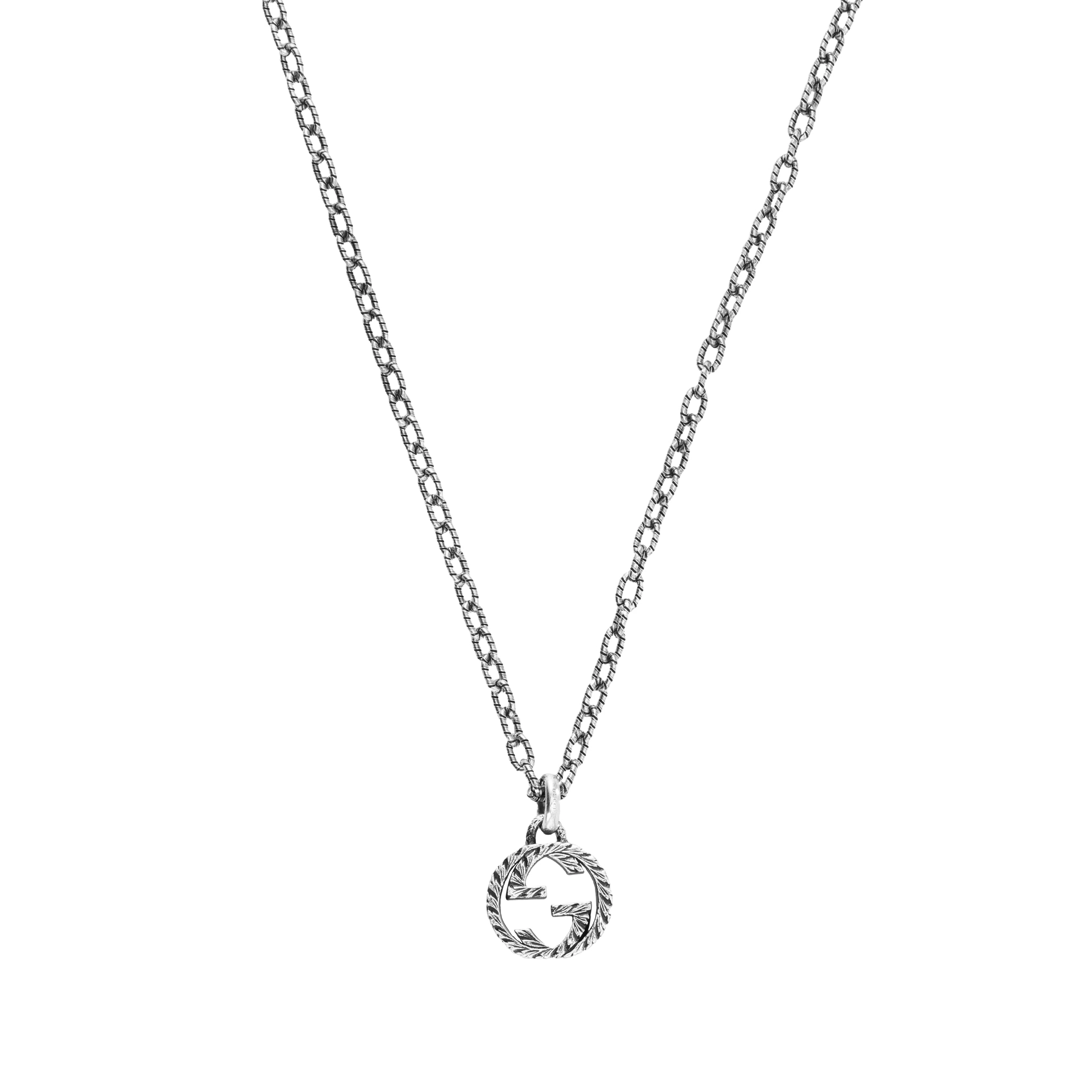 Gucci Interlocking G Silver Necklace