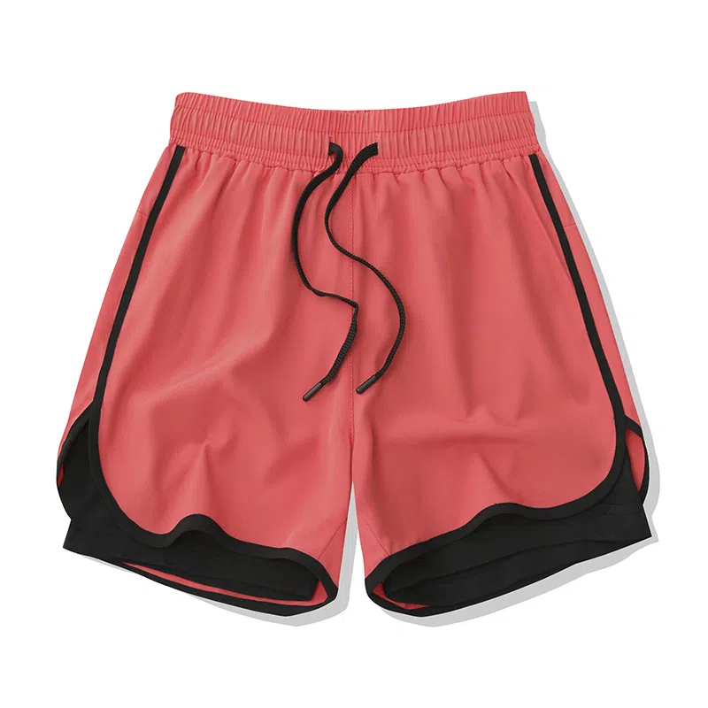 物质公式 美式复古高街纯色基础款三分不过膝透气亲肤自带内衬防走光运动健身跑步篮球裤 男女同款