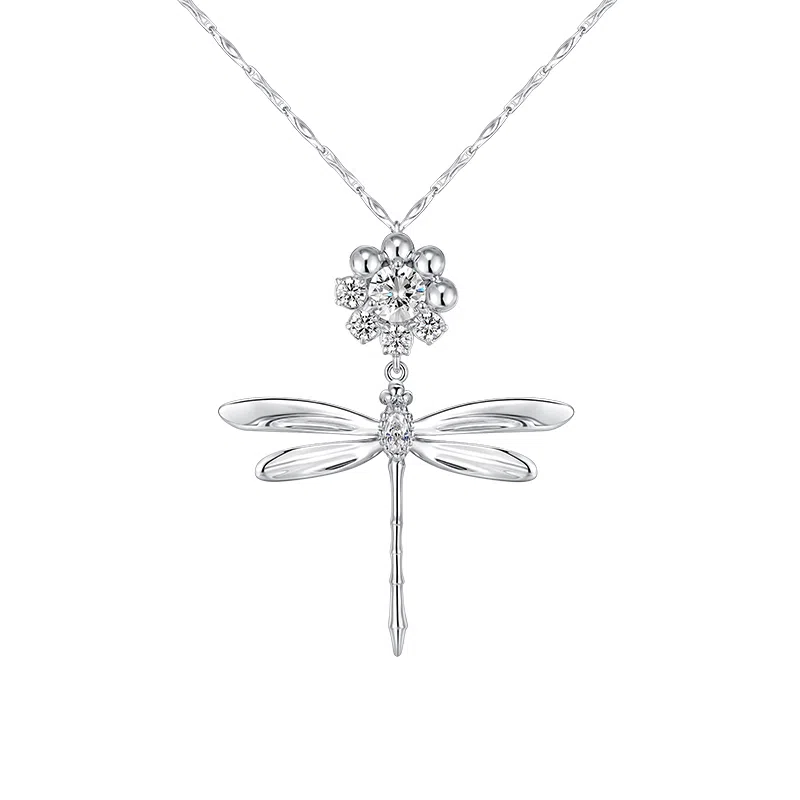 YVMIN Dragonfly Flower Necklace