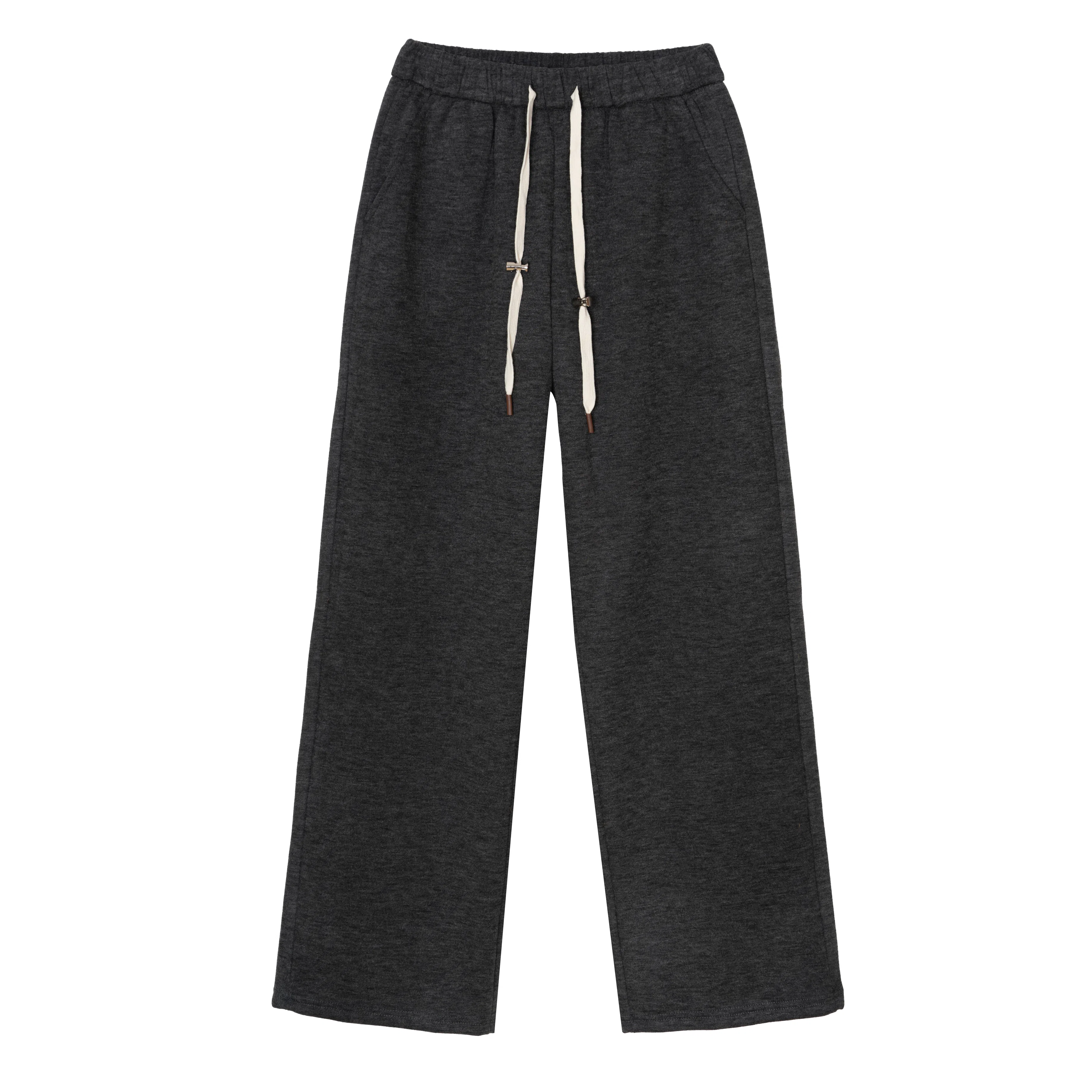 法文箱子 简约高腰直筒休闲裤 女款