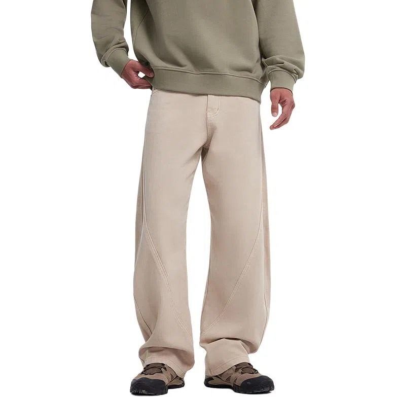 美特斯邦威 纯色百搭时尚舒适牛仔裤 男款