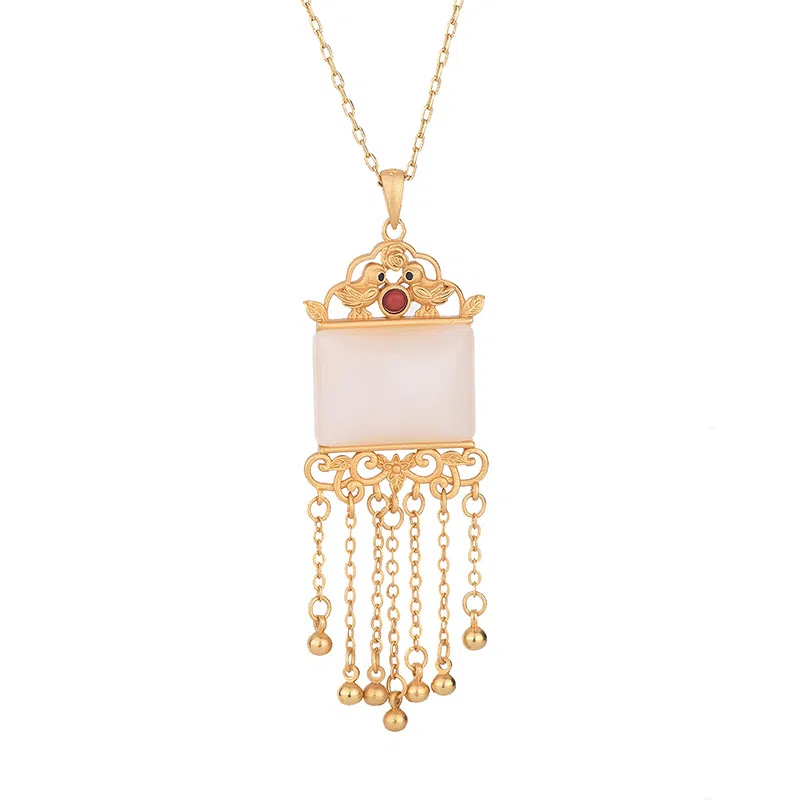 彤彤兔 国风旗袍汉服配饰古法金工艺复古 铜 项链 女款