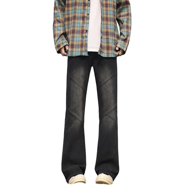 宝米卡 高街直筒百搭牛仔裤 男女同款