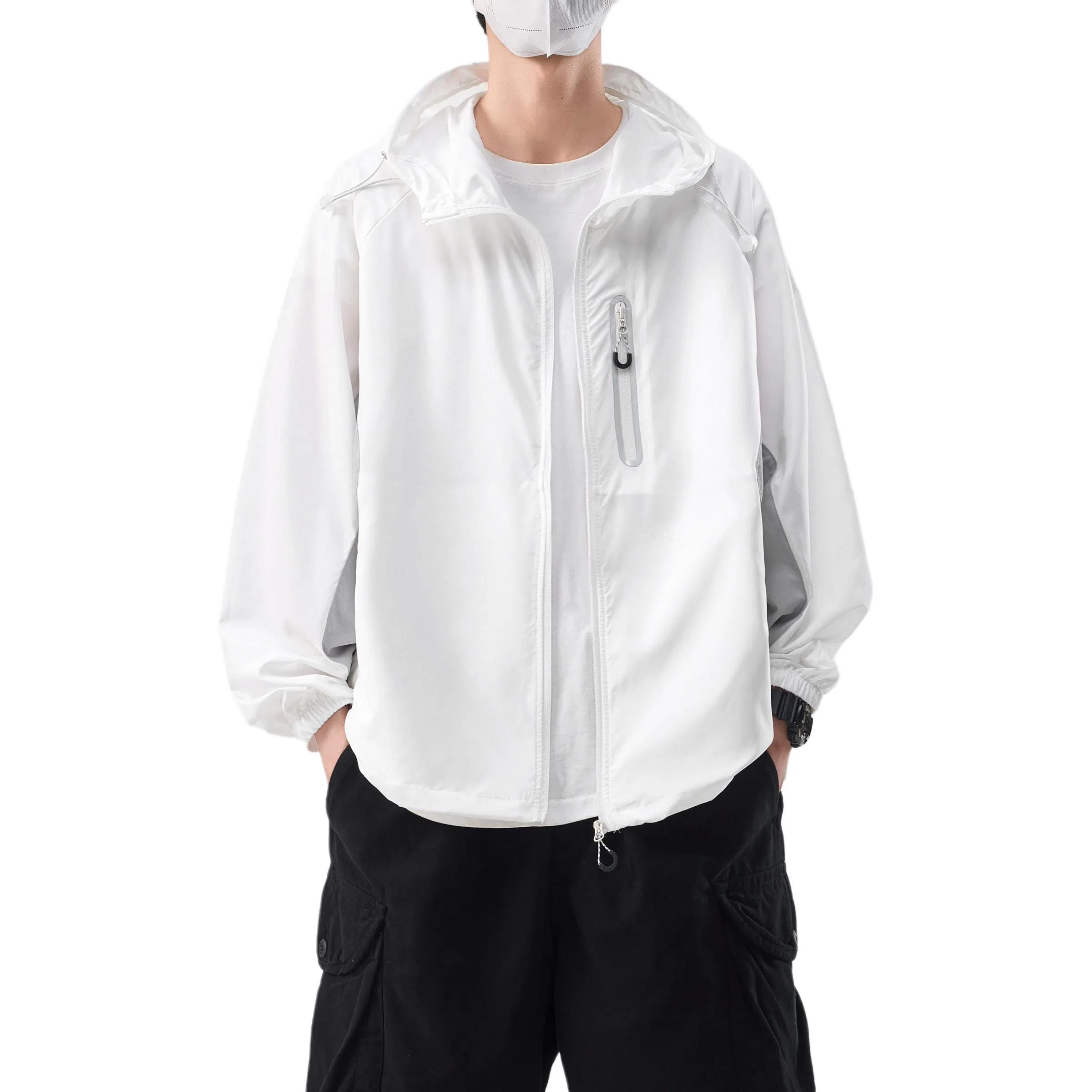 帝狼牛 宽松潮牌山系轻薄户外连帽长袖透气防紫外线防晒服 男女同款