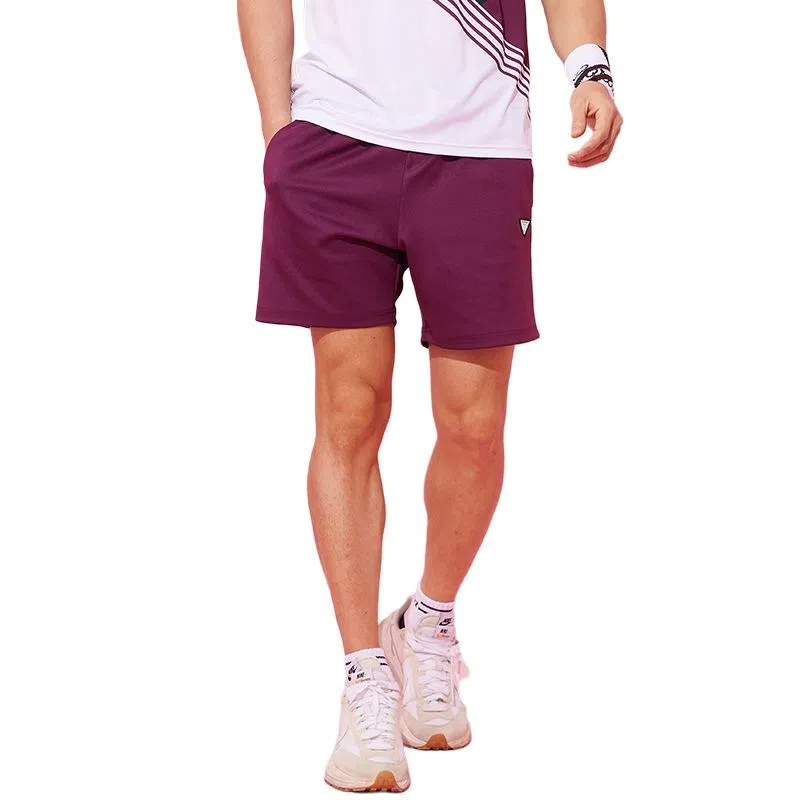 可莱安 舒适透气吸湿速干五分运动短裤 男款 紫色
