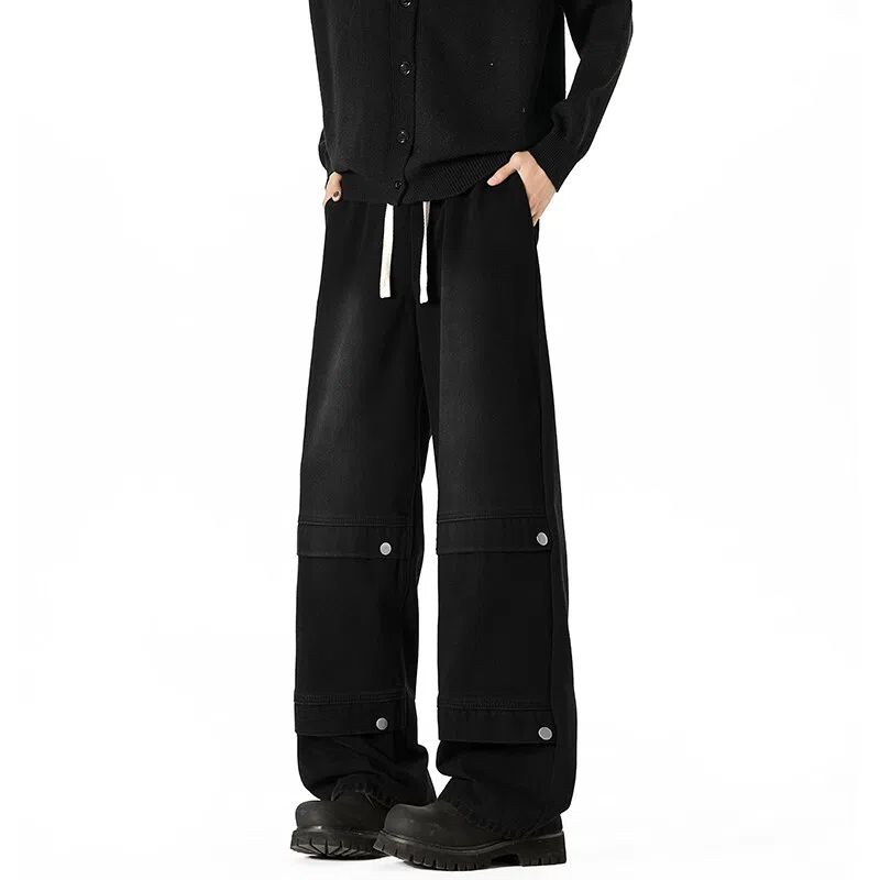 KEIRANDUN Denim Studded Jeans