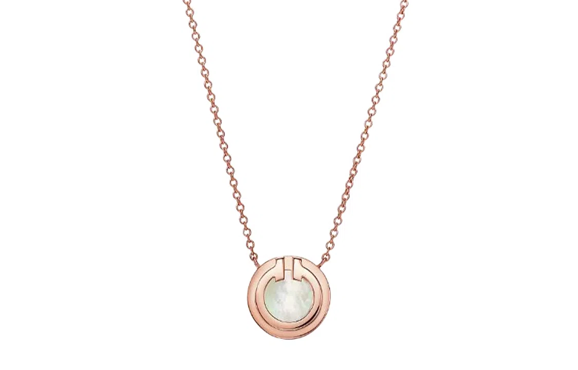 Tiffany & Co. T Series Necklace Rose Gold