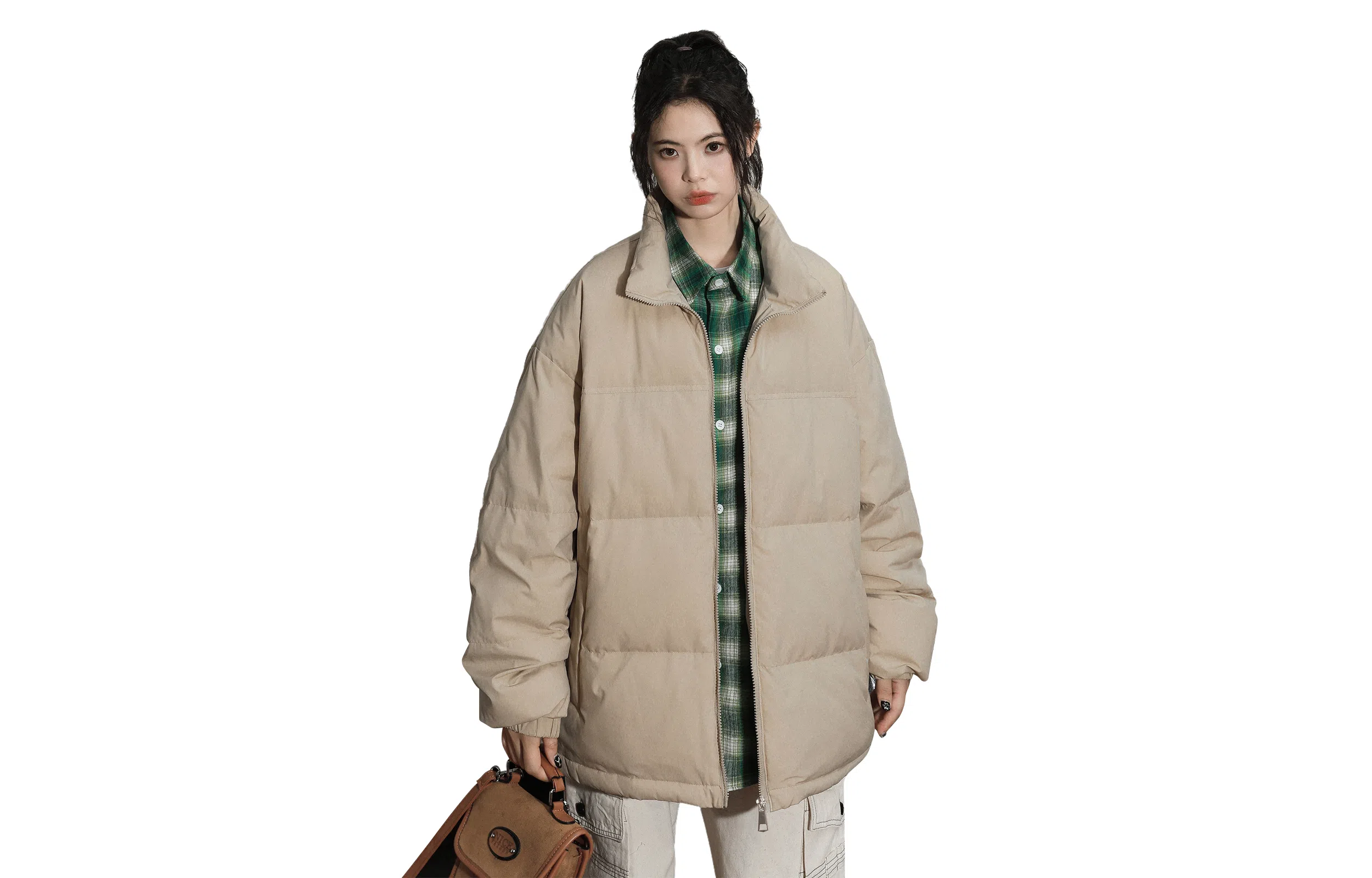 SWAMP AREA Basic Series 85 Duck Down Zip-Up Jacket