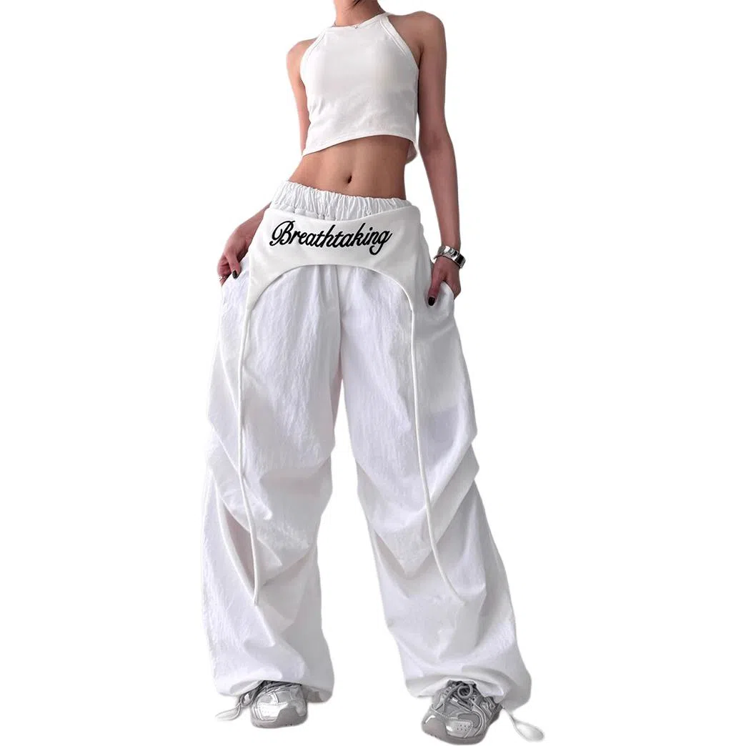 BrandName Wide-Leg Cargo Pants