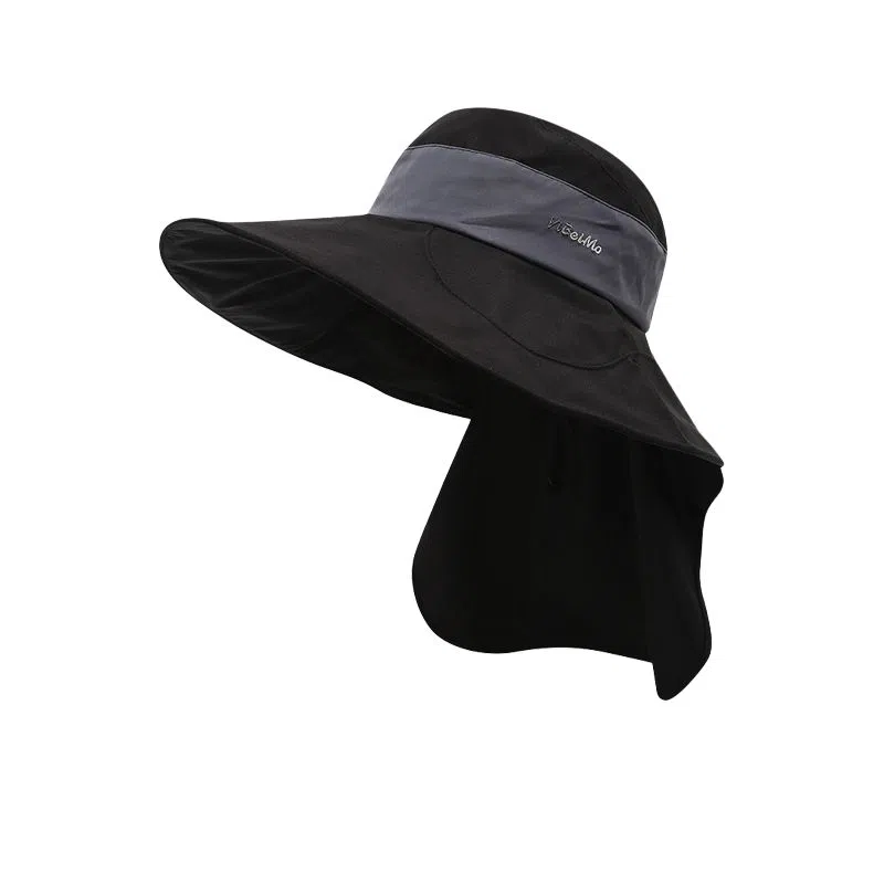 艾佳微 户外防晒太阳日常通勤游玩露营登山显脸小时尚百搭遮阳檐披肩透气轻便 聚酯纤维 渔夫帽 男女同款情侣款