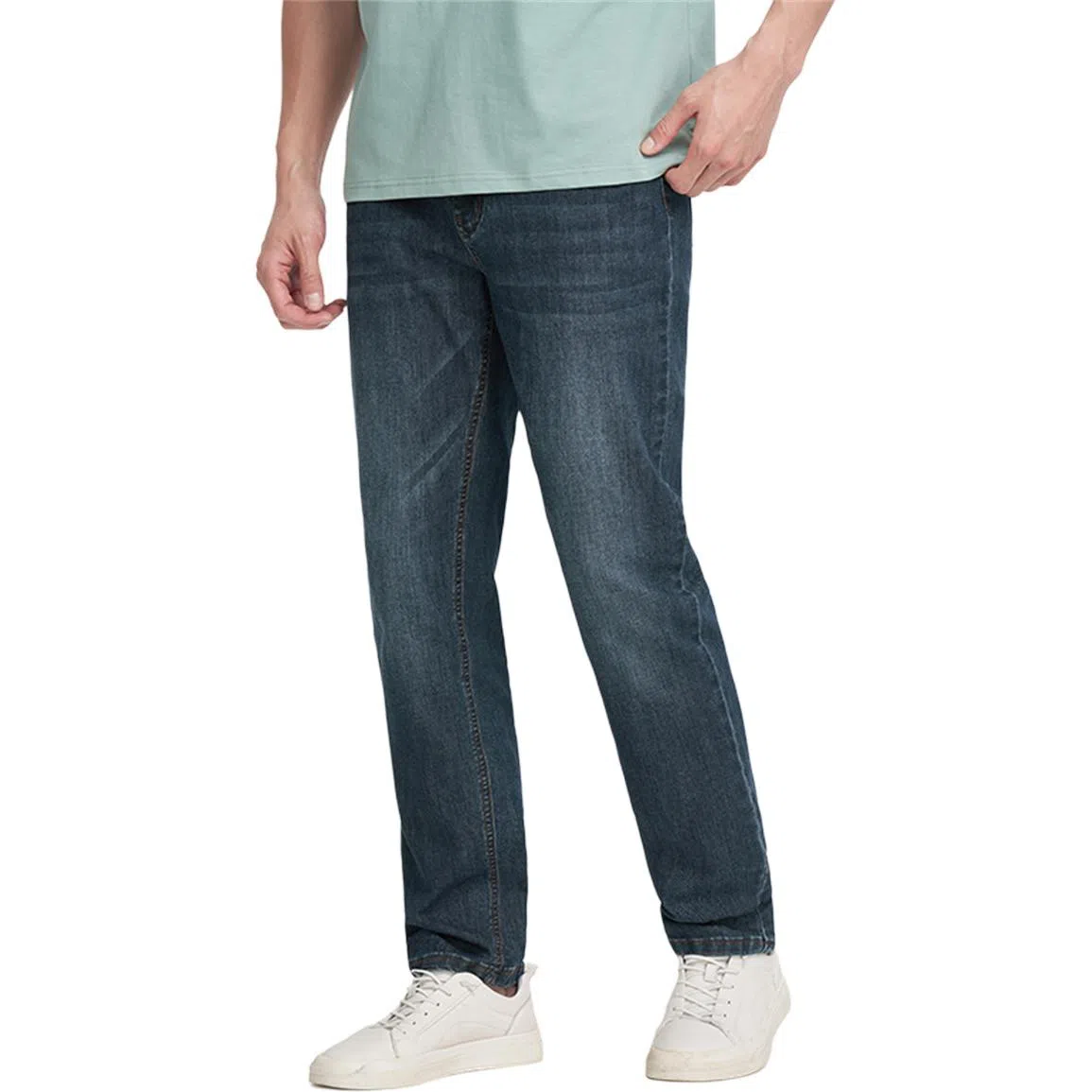 才子 简约舒适透气牛仔裤 男款