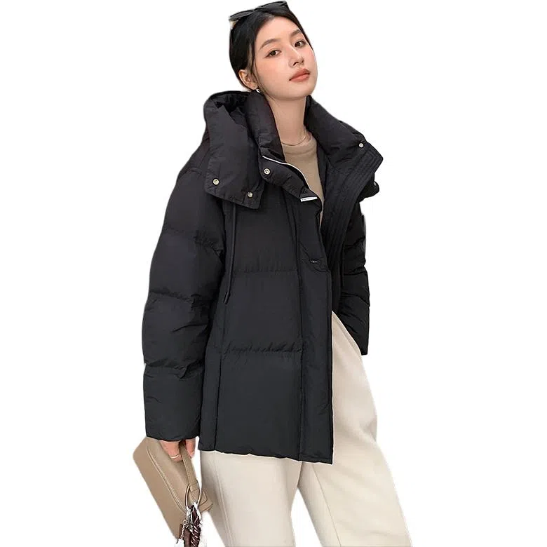 鸭鸭 加厚保暖休闲时尚百搭中长款长袖羽绒服 女款