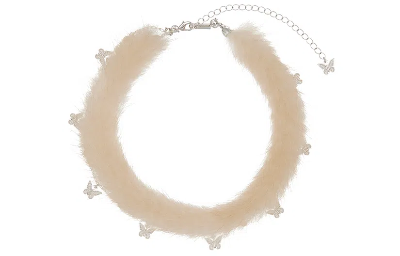 STUGAZI Furry Butterfly Necklace