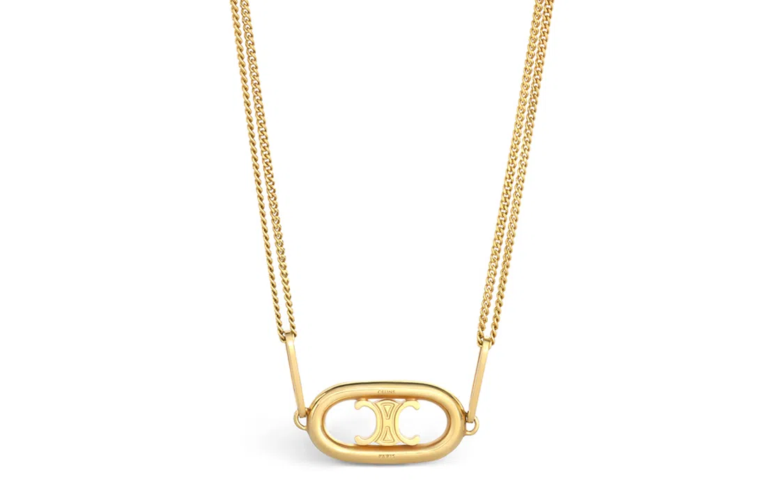 CELINE Maillon Triomphe Gold Necklace
