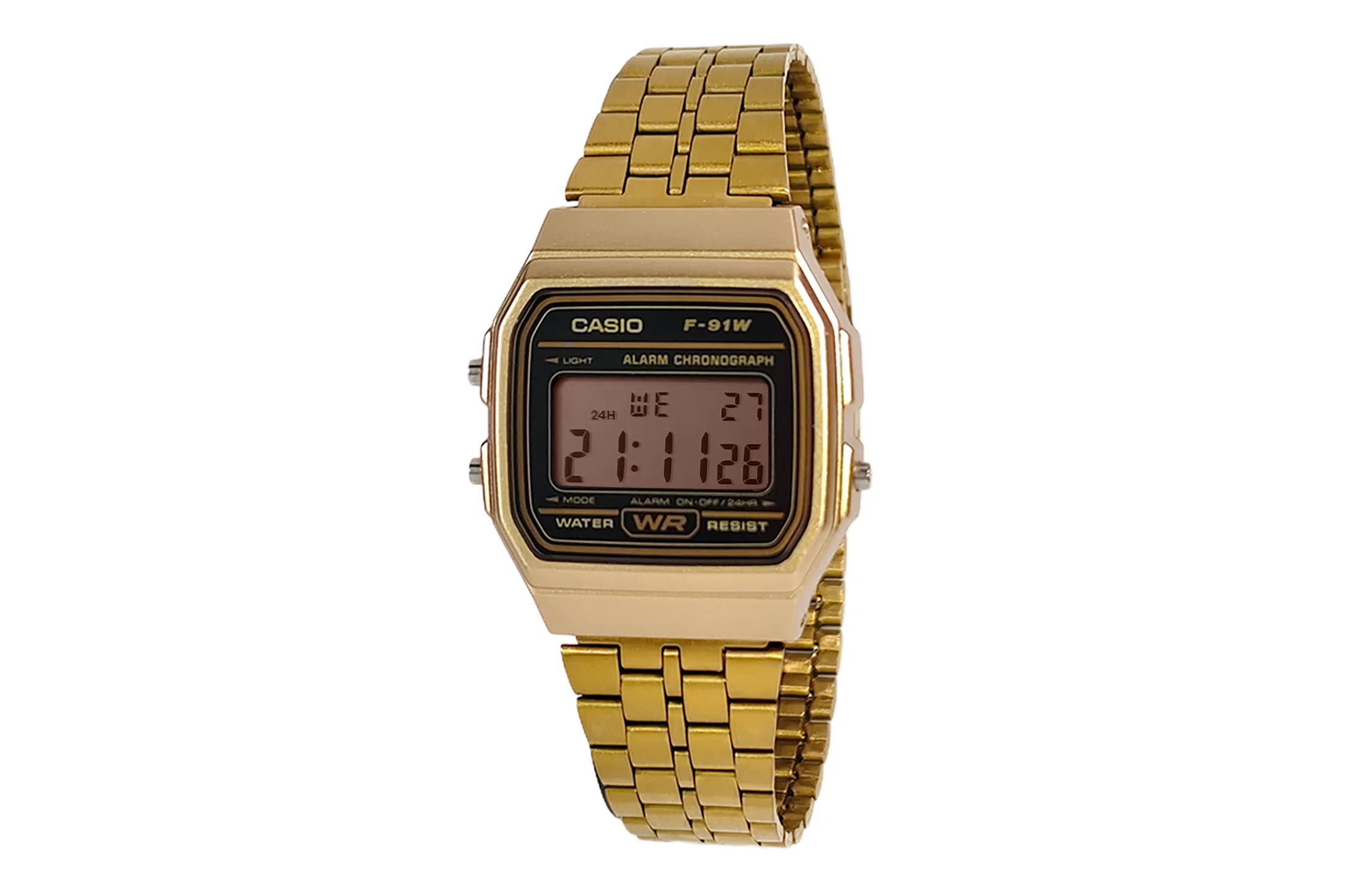 CASIO F-91WM-9A Gold Resin