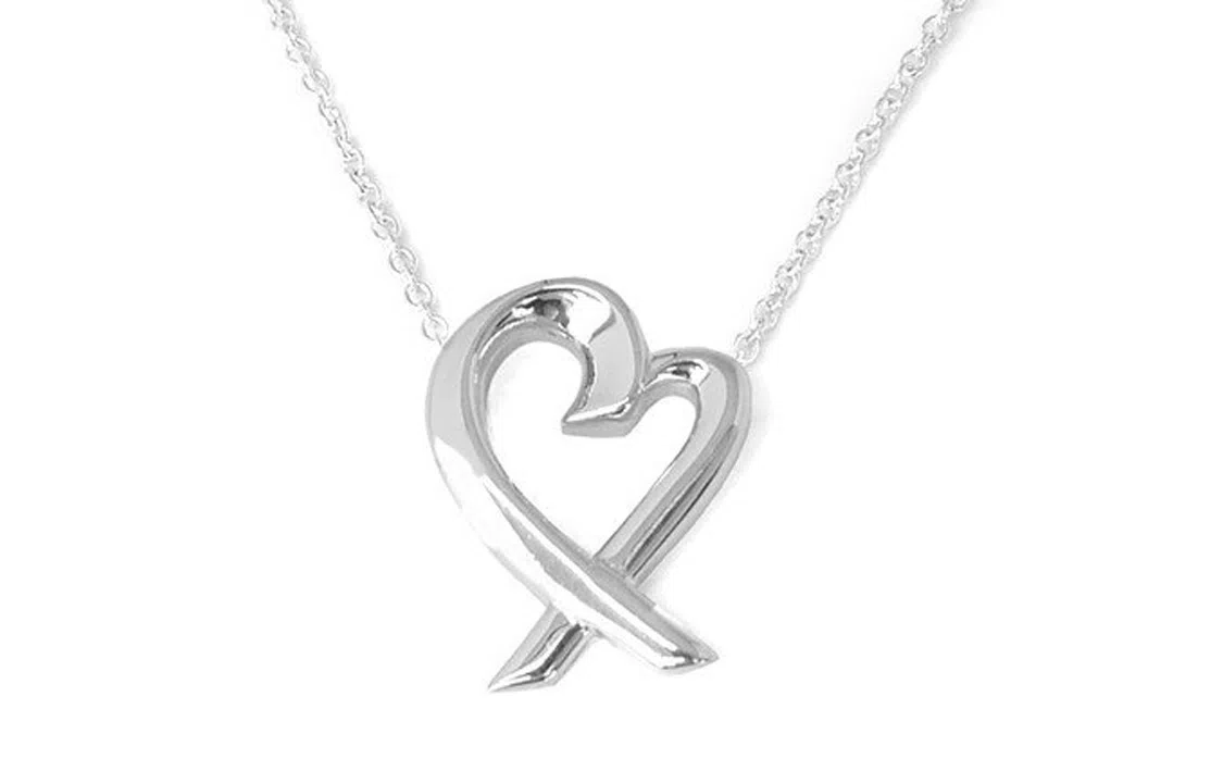 Tiffany & Co. Paloma Picasso Silver Heart Cross Necklace