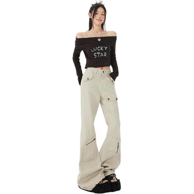 FOREST LIBRARY Wide Leg Cargo Pants