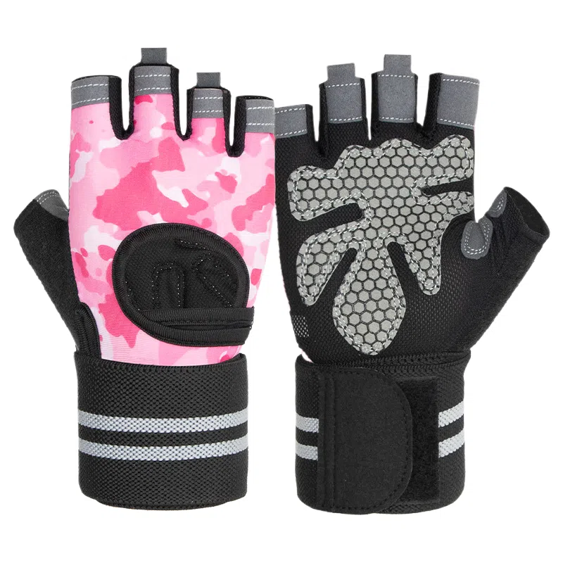 梦特娇 户外运动 聚酯纤维 健身手套 男女同款情侣款