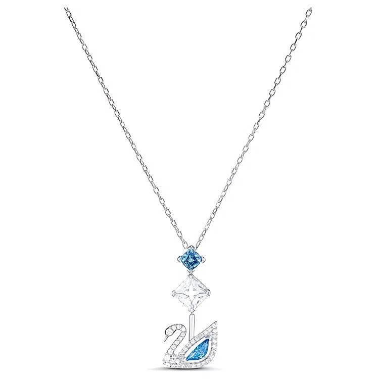 Swarovski 125 Anniversary Dazzling Swan Necklace Blue