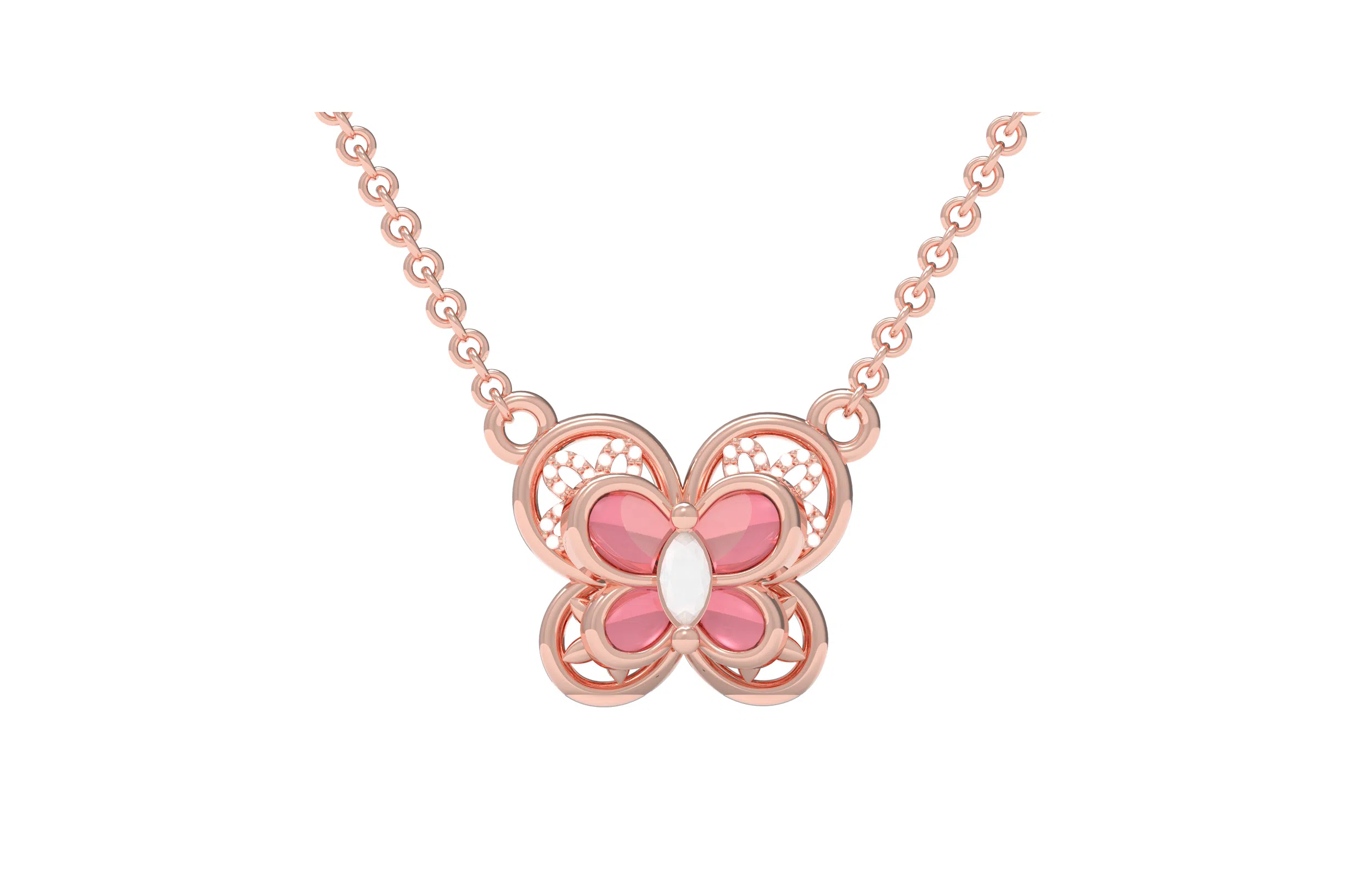 VIVIWELL Sakura Clover Necklace
